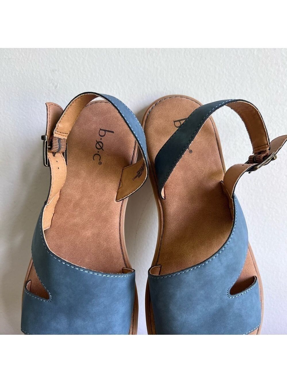 B.O.C. NEW Women’s Milania Blue Denim Open Toe Slingback Sandal Size 9 #B34106 - Picture 2 of 7